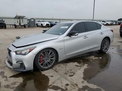 Salvage cars for sale at Wilmer, TX auction: 2018 Infiniti Q50 RED Sport 400