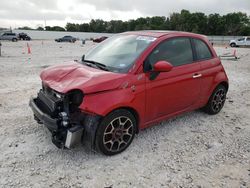 Salvage cars for sale from Copart New Braunfels, TX: 2015 Fiat 500 Sport