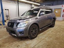 Salvage cars for sale at Wheeling, IL auction: 2018 Nissan Armada Platinum