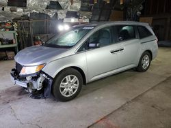 Salvage cars for sale at Albany, NY auction: 2013 Honda Odyssey LX