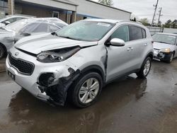 Salvage cars for sale at New Britain, CT auction: 2018 KIA Sportage LX
