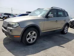 Salvage cars for sale at Sun Valley, CA auction: 2008 BMW X3 3.0SI