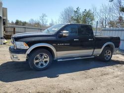 Salvage cars for sale from Copart Lyman, ME: 2012 Dodge RAM 1500 Laramie