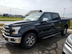 Salvage cars for sale at Woodhaven, MI auction: 2015 Ford F150 Supercrew