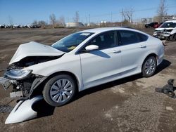 Salvage cars for sale from Copart Montreal Est, QC: 2015 Chrysler 200 LX