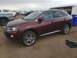 Salvage cars for sale at Brighton, CO auction: 2014 Lexus RX 350 Base