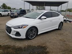 Salvage cars for sale from Copart San Diego, CA: 2017 Hyundai Elantra Sport