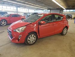 Salvage cars for sale at Wheeling, IL auction: 2015 Toyota Prius C