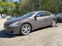 Salvage cars for sale at Austell, GA auction: 2012 Nissan Maxima S