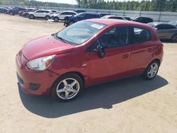 Salvage cars for sale at Harleyville, SC auction: 2015 Mitsubishi Mirage DE