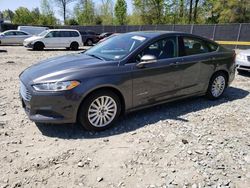 Salvage cars for sale at Waldorf, MD auction: 2016 Ford Fusion SE Hybrid