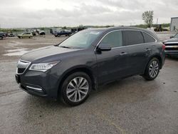 Salvage cars for sale from Copart Kansas City, KS: 2016 Acura MDX Technology