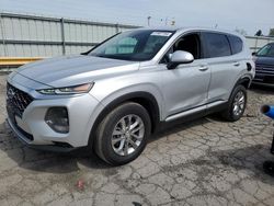 Salvage cars for sale at Dyer, IN auction: 2019 Hyundai Santa FE SE