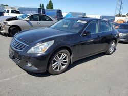 Salvage cars for sale from Copart Hayward, CA: 2013 Infiniti G37 Base