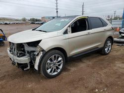 Salvage cars for sale at Colorado Springs, CO auction: 2018 Ford Edge Titanium