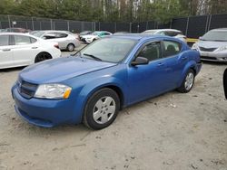 Salvage cars for sale at Waldorf, MD auction: 2008 Dodge Avenger SE