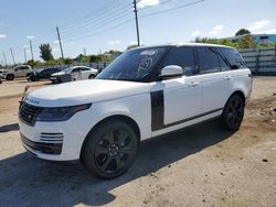 Land Rover Range Rover salvage cars for sale: 2018 Land Rover Range Rover HSE