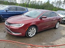 Vehiculos salvage en venta de Copart Harleyville, SC: 2015 Chrysler 200 Limited