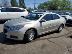 Salvage cars for sale at Moraine, OH auction: 2015 Chevrolet Malibu 1LT