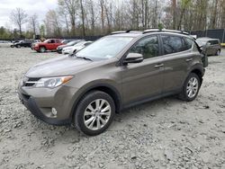 Salvage cars for sale at Waldorf, MD auction: 2015 Toyota Rav4 Limited
