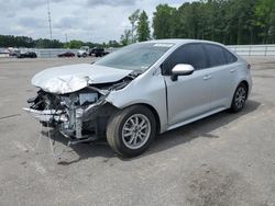Salvage cars for sale at Dunn, NC auction: 2022 Toyota Corolla LE