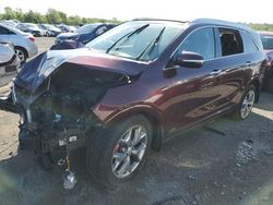 Salvage cars for sale from Copart Cahokia Heights, IL: 2017 KIA Sorento SX