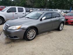 Salvage cars for sale at Ocala, FL auction: 2012 Chrysler 200 Limited