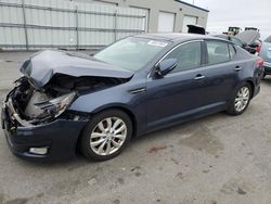 Salvage cars for sale from Copart Assonet, MA: 2015 KIA Optima EX