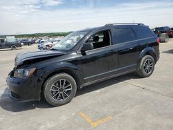 Salvage cars for sale at Grand Prairie, TX auction: 2018 Dodge Journey SE