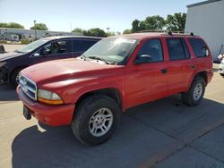 Salvage cars for sale from Copart Sacramento, CA: 2002 Dodge Durango SLT