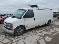Salvage cars for sale from Copart Indianapolis, IN: 2002 Chevrolet Express G2500