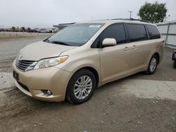 Salvage cars for sale at San Diego, CA auction: 2013 Toyota Sienna XLE