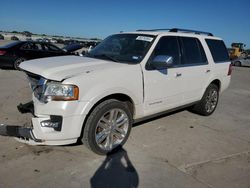 Salvage cars for sale from Copart Wilmer, TX: 2015 Ford Expedition Platinum