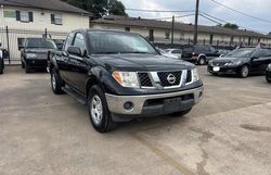 Salvage trucks for sale at Houston, TX auction: 2007 Nissan Frontier King Cab LE