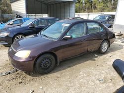 Salvage cars for sale at Seaford, DE auction: 2001 Honda Civic LX