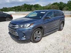 Salvage cars for sale at New Braunfels, TX auction: 2019 Toyota Highlander Limited