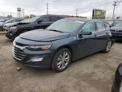 Chevrolet salvage cars for sale: 2021 Chevrolet Malibu LT