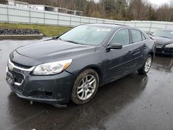 Salvage cars for sale at Assonet, MA auction: 2015 Chevrolet Malibu 1LT