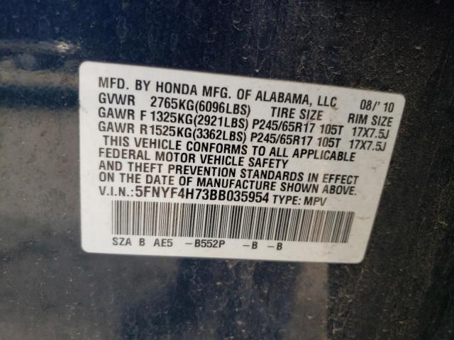 2011 Honda Pilot Exln