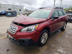 Salvage cars for sale from Copart Chicago Heights, IL: 2017 Subaru Outback 2.5I