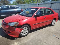 Salvage cars for sale at Moraine, OH auction: 2005 Honda Civic DX VP