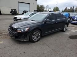 Salvage cars for sale at Woodburn, OR auction: 2016 Volkswagen Passat SE