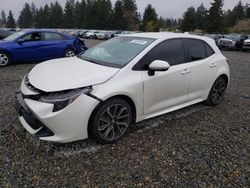 Salvage cars for sale from Copart Graham, WA: 2019 Toyota Corolla SE