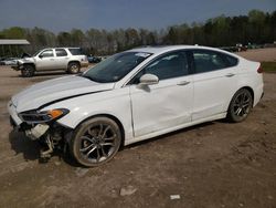 Salvage cars for sale at Charles City, VA auction: 2019 Ford Fusion SEL