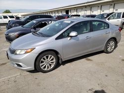 Salvage cars for sale from Copart Louisville, KY: 2012 Honda Civic EX