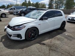 Salvage cars for sale from Copart Denver, CO: 2021 Volkswagen GTI S