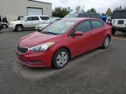 Salvage cars for sale from Copart Woodburn, OR: 2015 KIA Forte LX