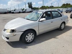 Salvage cars for sale at Miami, FL auction: 2001 Toyota Corolla CE