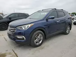 Salvage cars for sale at Grand Prairie, TX auction: 2018 Hyundai Santa FE Sport