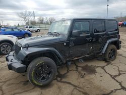 Salvage cars for sale at Woodhaven, MI auction: 2015 Jeep Wrangler Unlimited Sahara
